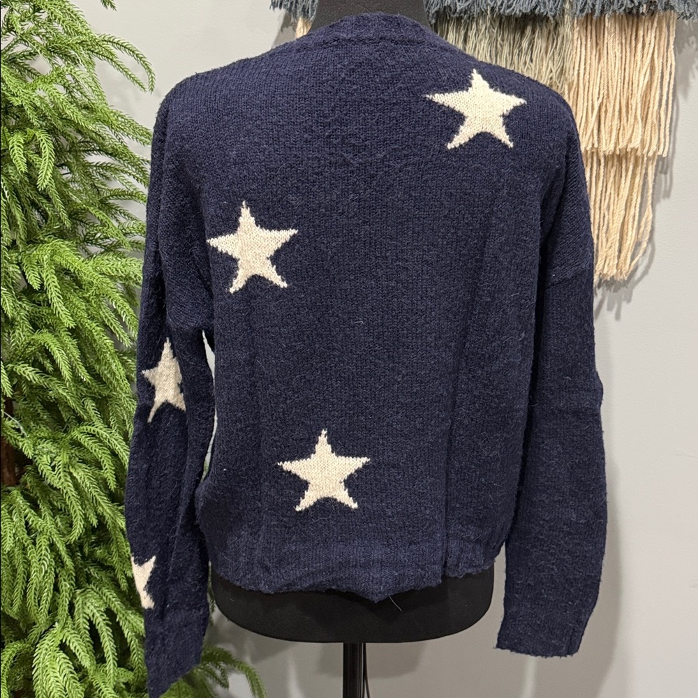 Rails Perci Navy Blue Star Sweater Size XS - Picture 8 of 11
